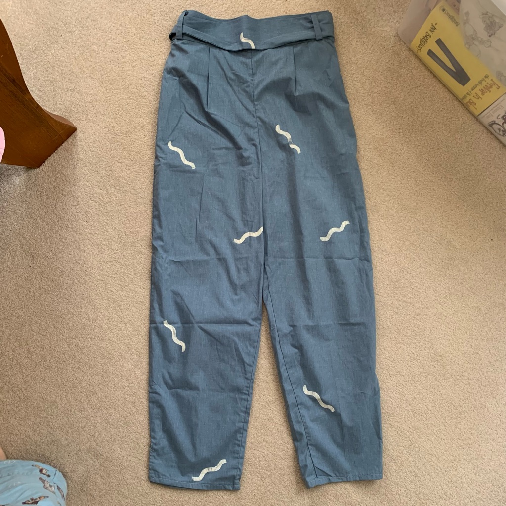 Working Girls Co. Pool Print Pants Sp17 Size Small